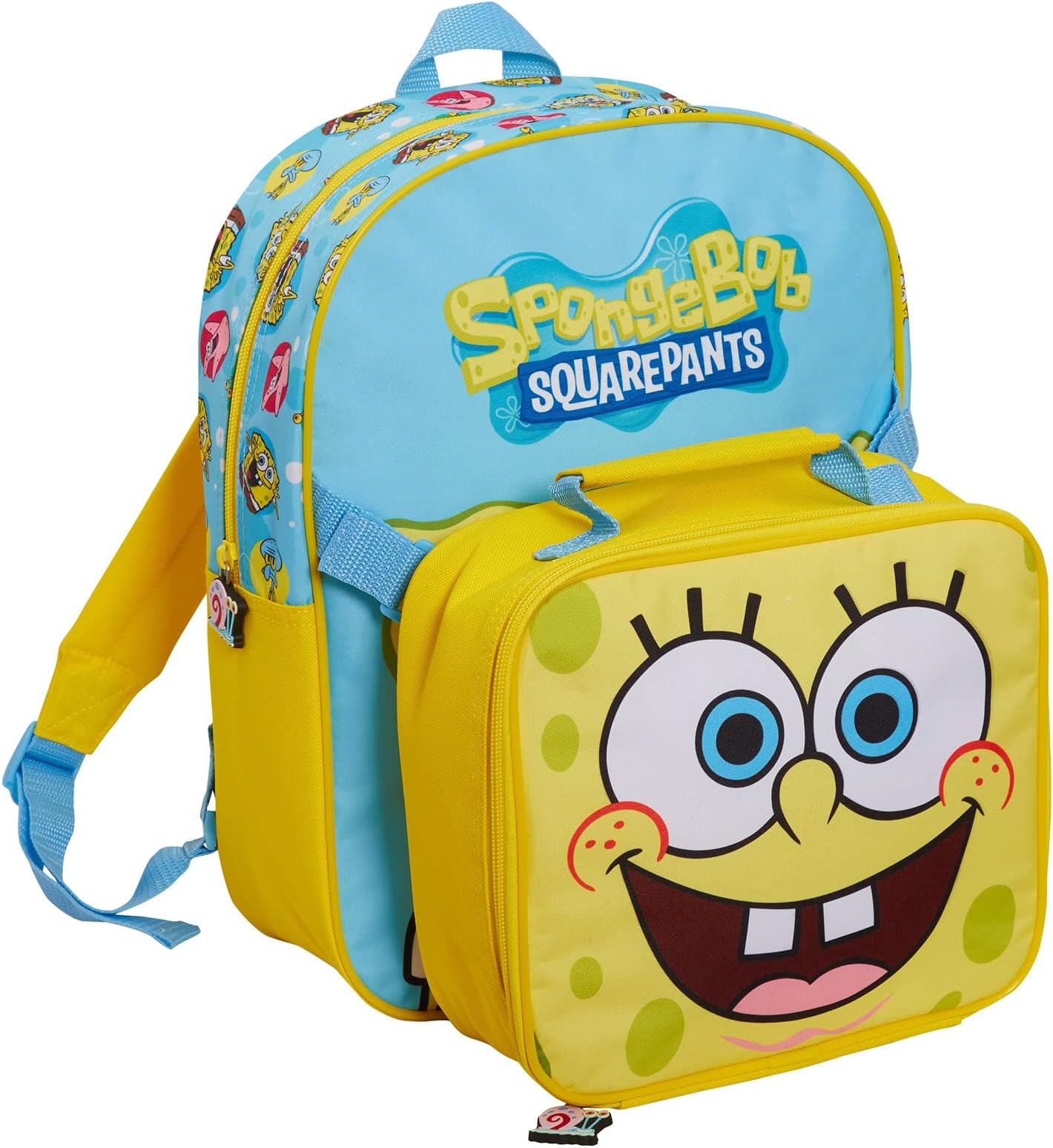 Spongebob Squarepants Kids Backpack with Cool Insulated Lunch Bag