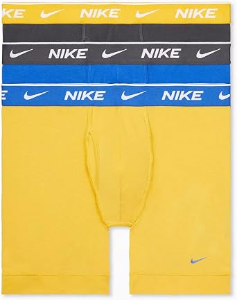 Nike Mens Essential Cotton Stretch W/Fly Boxer Brief Underwear 3-pack