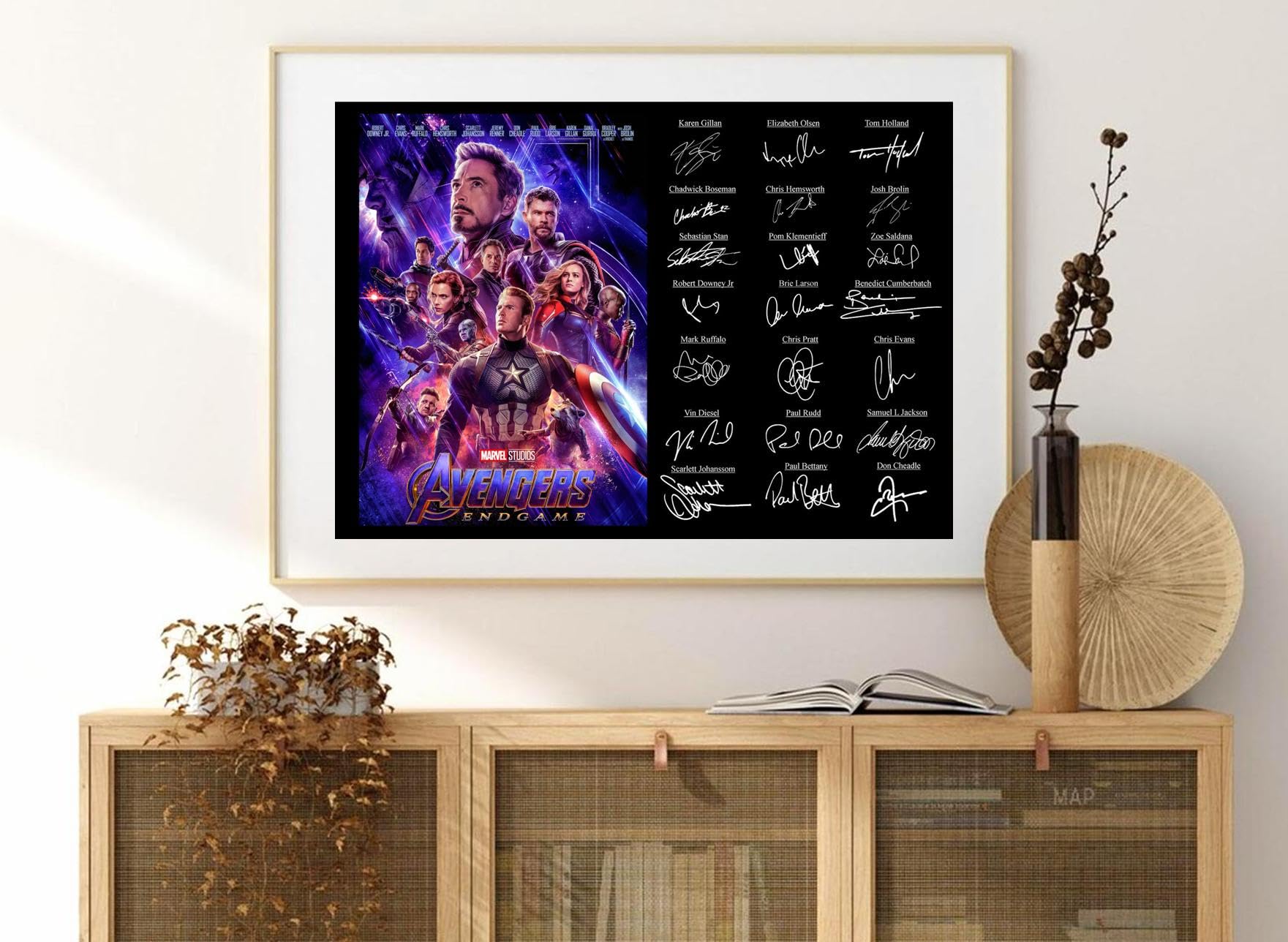 SIGNED BY THE STARS Stunning Quality Avengers Endgame Cast Print (A3 Print 42cm x 29.7cm)