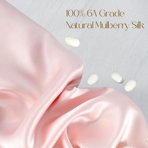 Miniatura 2 de ZIMASILK - Funda de almohada 100% seda de morera pura grado 6A en ambos lados, para la salud de cabello y piel, suave y lisa, 600 hilos, cremallera