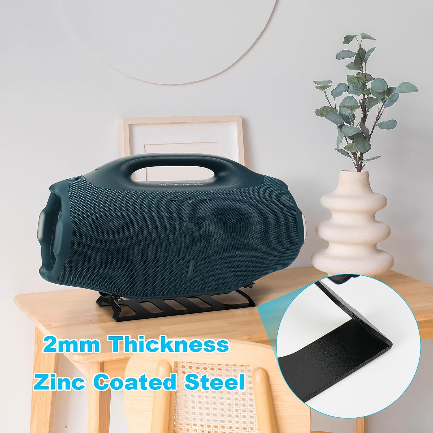 Desktop Stand for JBL Boombox 4/3/2/1, Metal Speaker Mount Base Holder Desk Table Display Stand Holder for JBL Boombox