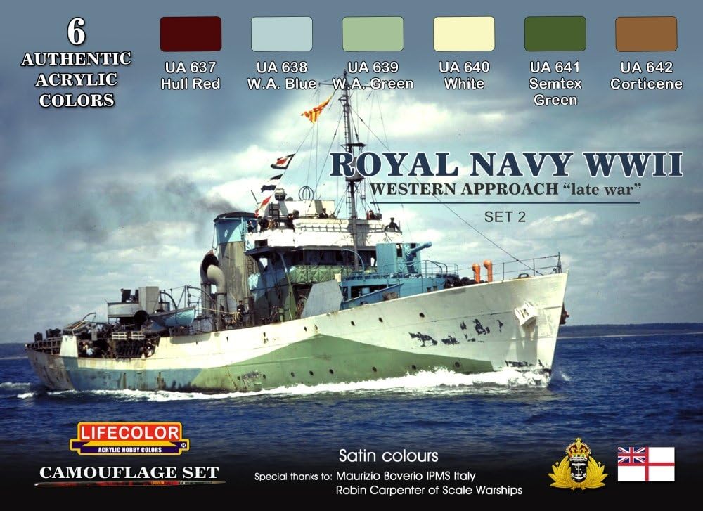 Diorama Set LifeColor CS34 ROYAL NAVY WWII