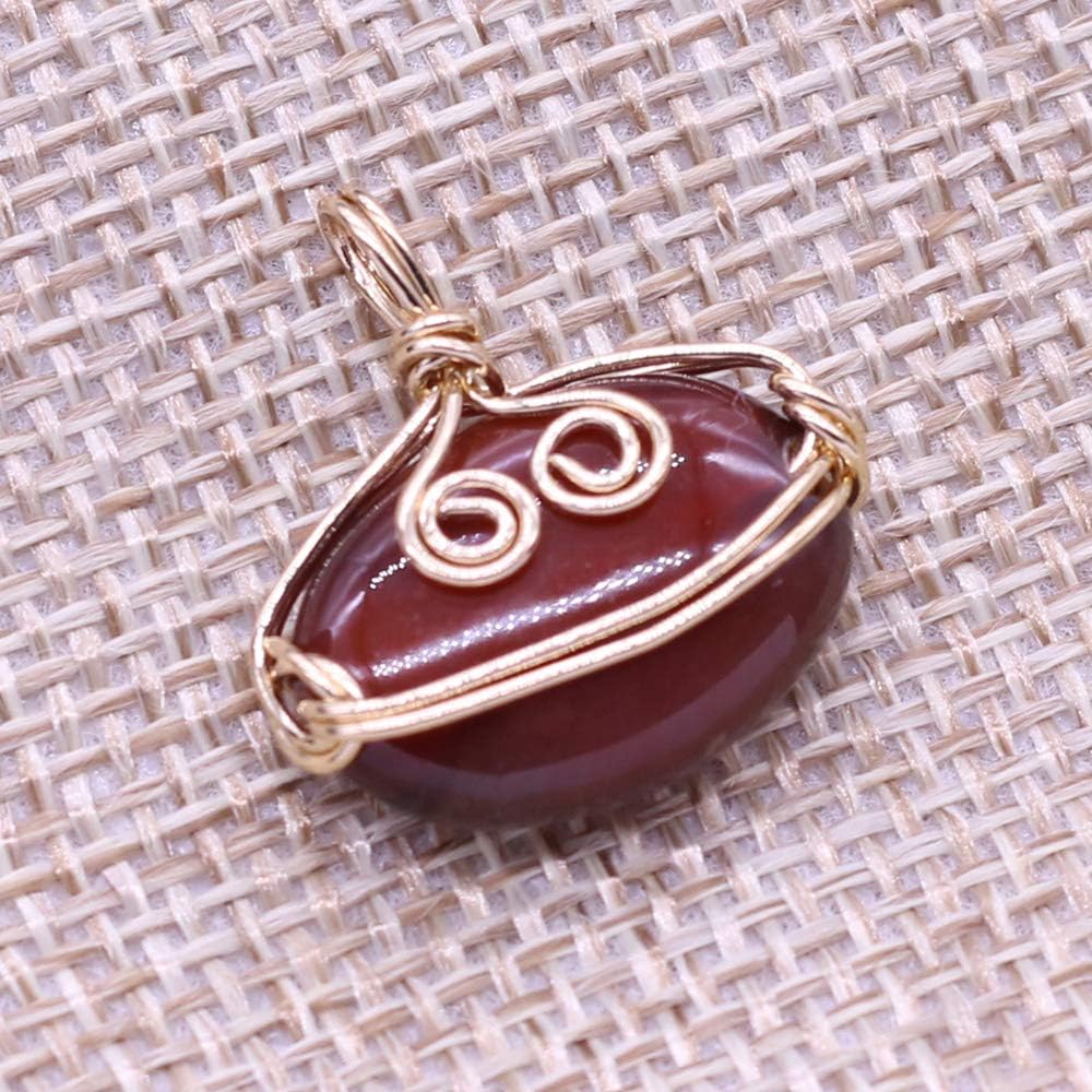 10Pcs Natural Agate Pendants, Crystal Stone Pendant Healing Chakra Reiki Gemstone Pendants Charms for DIY Bracelet Necklace Earrings Jewelry Making (Random Color) - Image 5