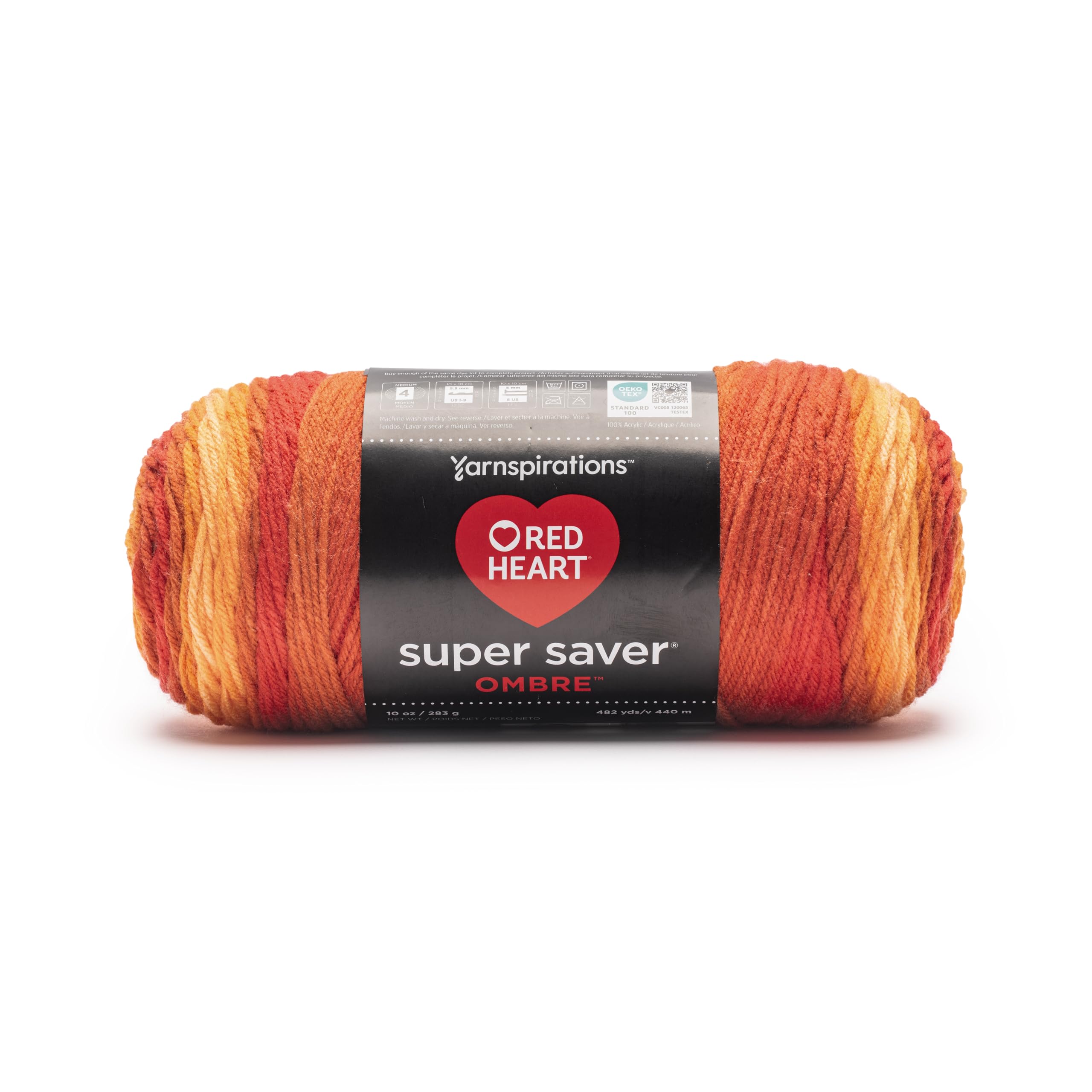 Amazon.com: Red Heart Super Saver Ombre Marigold Yarn - 2 Pack of