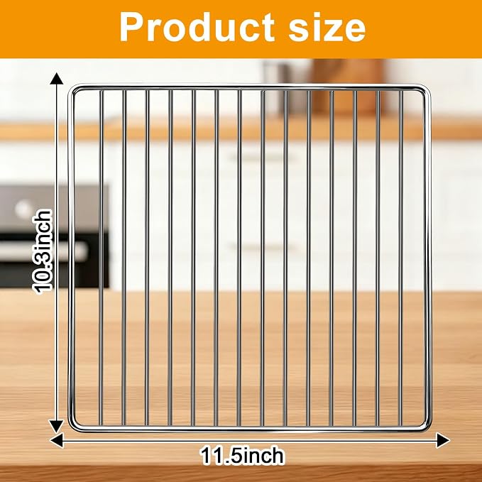Rejilla para freidora de aire de acero inoxidable 11.5×10.3 pulg miniatura 3
