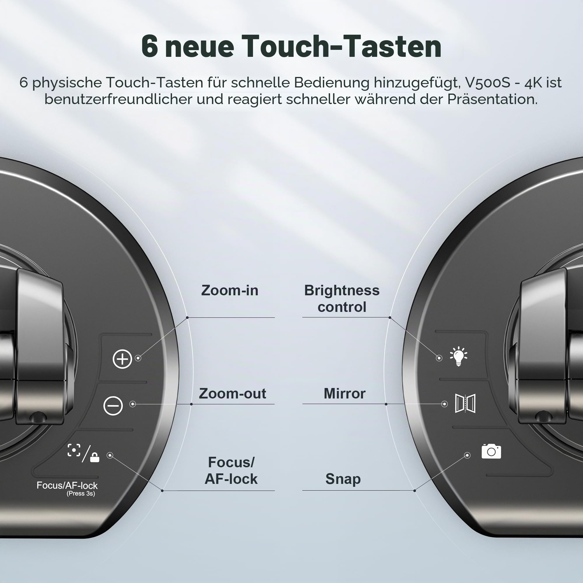 JOYUSING 13 Megapixel Dokumentenkamera und Visualizer USB, Vorlagen bis A3, LED Licht, Autofokus, Hybridunterricht mit OBS, Zoom, Skype und Teams, kompatibel mit Windows, Mac