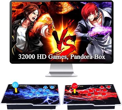 GWALSNTH 32000 in 1 Pandora Box 60S Arcade Games Console,1280X720 Display,Search/Save/Hide/Pause Games,Two Separate joysticks,1-4 Players