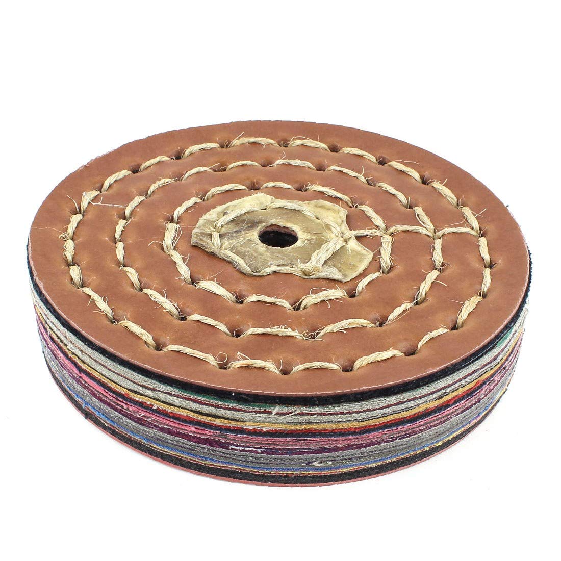 New Lon0167 8" 200mm Featured Dia Round Shaped reliable efficacy Stitching Polish Tool Buffing Wheel Brown(id:dbd 6a 05 4e6)