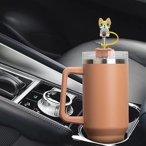 Miniatura 3 de Stanley - Cubrepopote para copa, con diseño de animales lindos, tapas de popote de 0.394 in, 0.4 pulgadas, 7 piezas, accesorios para tazas, fundas