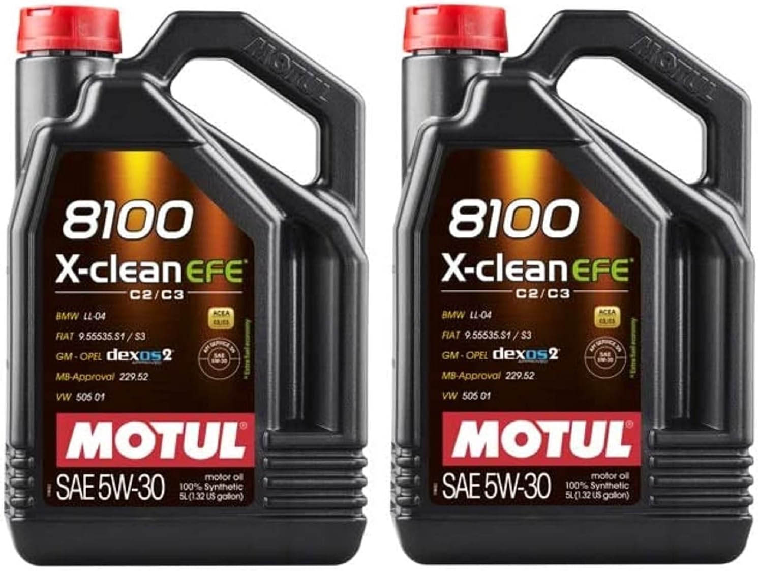 Motul 109471 Set of 2 8100 X-Clean EFE 5W30