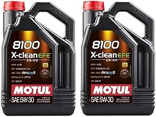 Motul 109471 Set of 2 8100 X-Clean EFE 5W30
