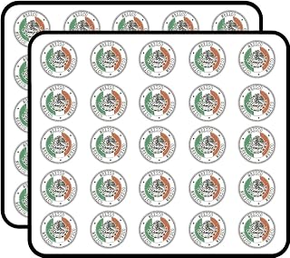 Mexico Flag Grunge Stamp Art Decor Sticker for Scrapbooking, Calendars, Arts, Kids DIY Crafts, Album, Bullet Journals 50 Pack