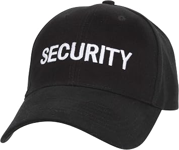 Rothco Security Hat, Embroidered Security Guard Cap, Adjustable Cotton Low Profile Baseball Cap for Event Staff Patrol Use