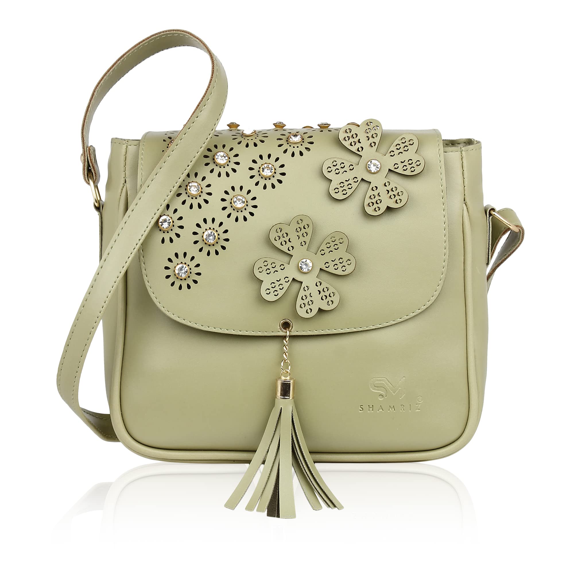 SHAMRIZ Women and Girls SLing Bag (Parrot Green) (B0CHBQG7JF) Amazon Price History, Amazon Price Tracker