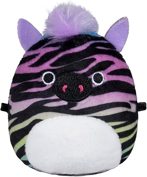 Micromallows Squishmallows Original 6-Pack - Safiya the Zebra, Gideon the Guacamole, Agnolo the Tadpole,Altman the Squid, Connie the Moth, Elin the Lotus