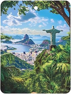 Riodjaneiroes Brazil Redeemeres Car Aromatherapy Tablet Cute Air Freshener Fragrance Scented Card Square