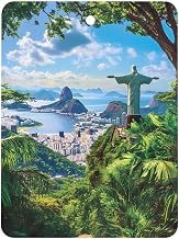 Riodjaneiroes Brazil Redeemeres Car Aromatherapy Tablet Cute Air Freshener Fragrance Scented Card Square