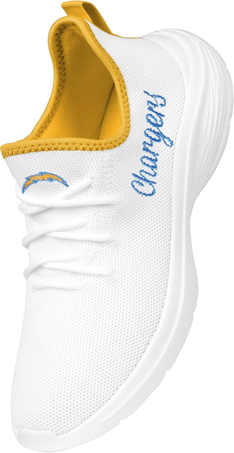 Los Angeles Chargers NFL Womens Midsole White Sneakers