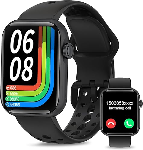 Relojes inteligentes para hombres y mujeres con pantalla HD de 1.83 pulgadas, reloj inteligente de seguimiento de actividad física para teléfonos