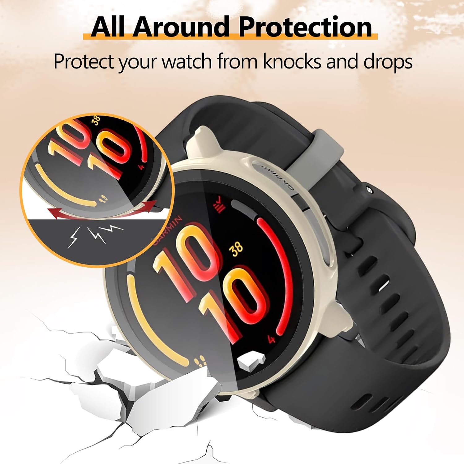 2 Pack Hard PC Screen Protector Case for Garmin Bounce 2 image 5