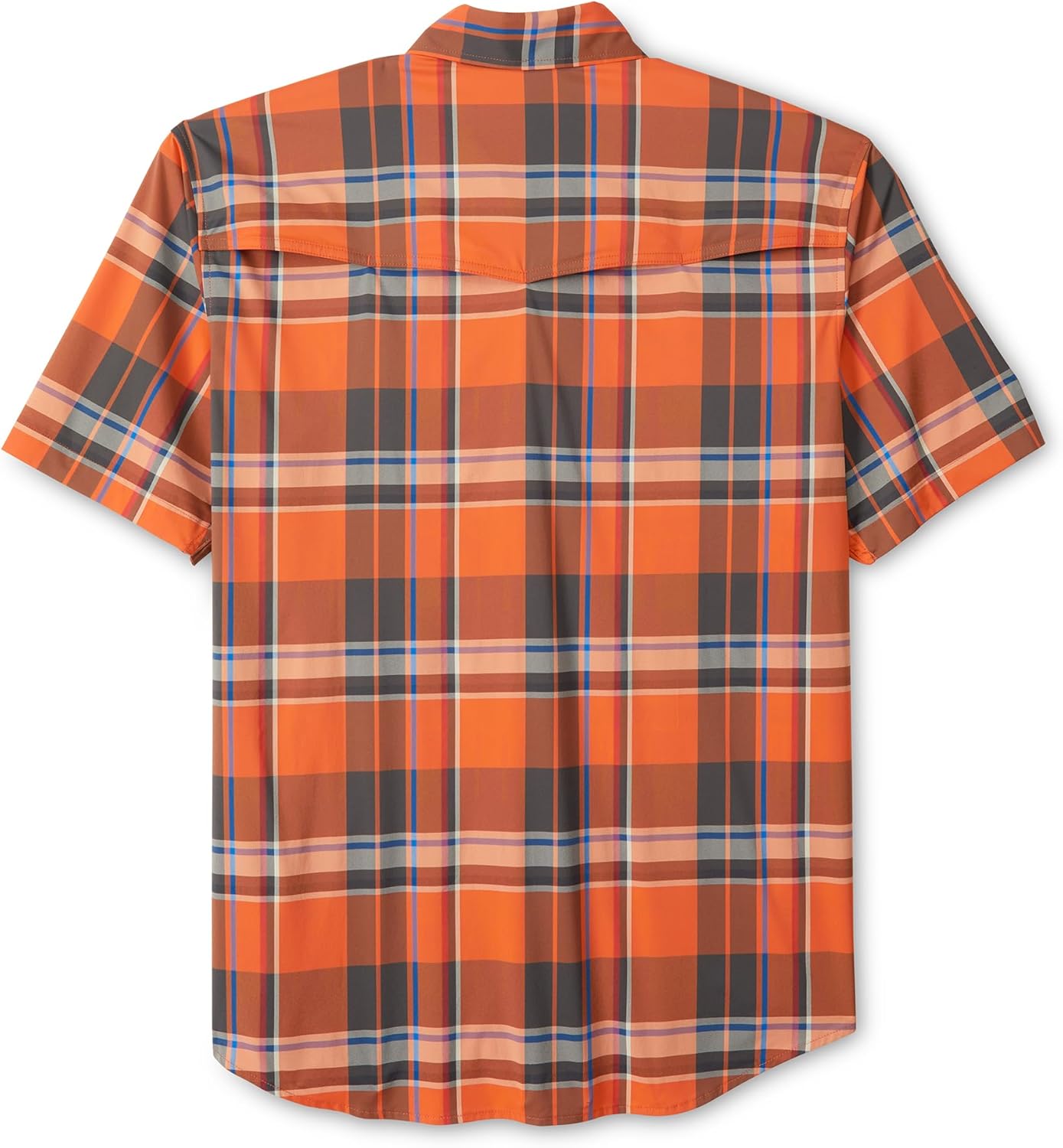 Field & Stream Men's Line Burner Short Sleeve Fishing Shirt, Sunkissed Plaid - Image 2