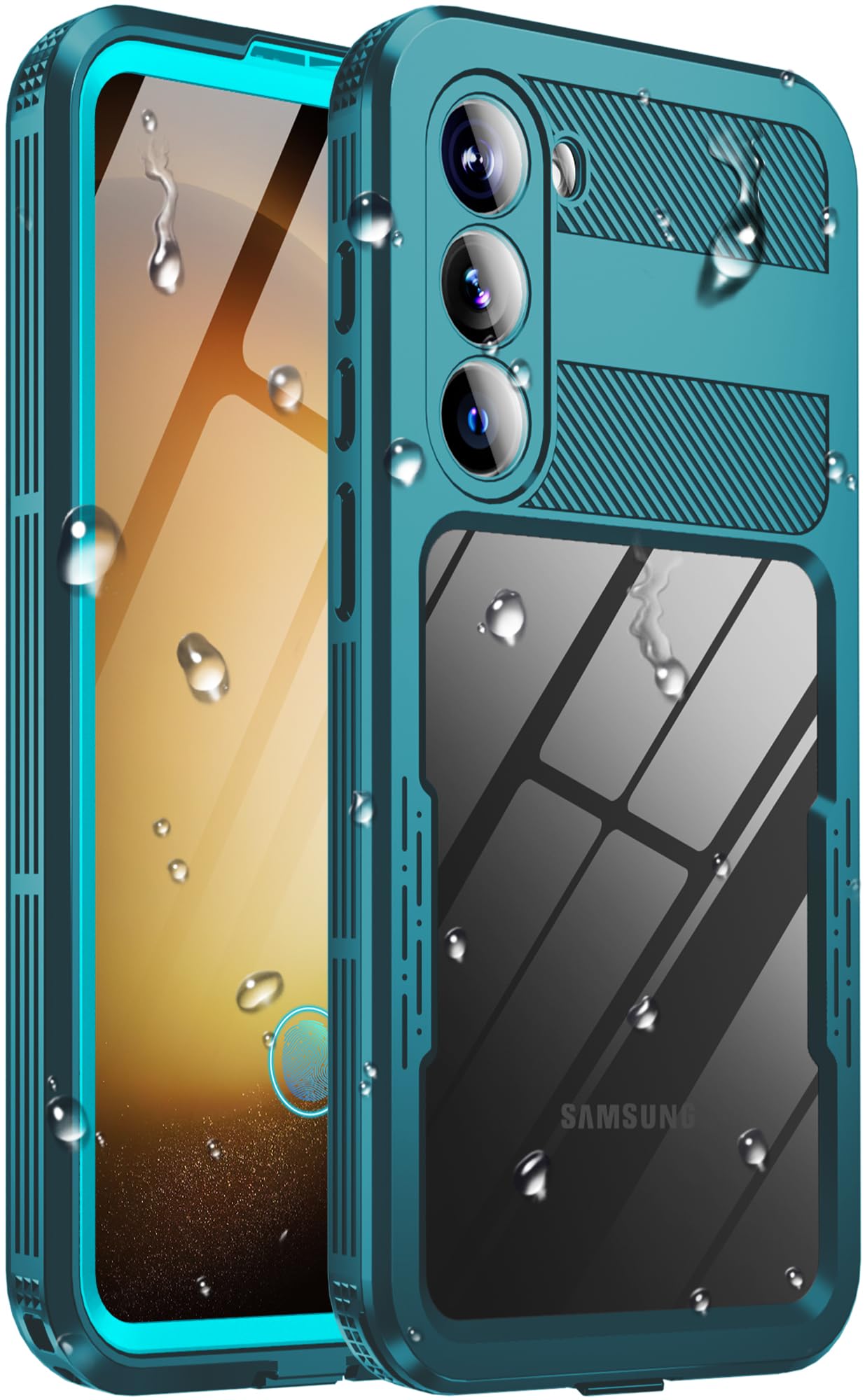 Custodia impermeabile per Samsung Galaxy S23, impermeabile IP68, pellicola protettiva integrata per lo schermo, magnetica, resistente, di grado militare, robusta custodia per telefono per S 23