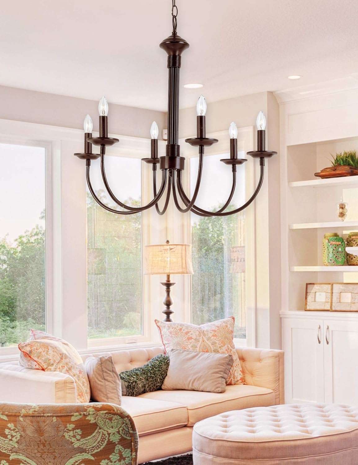 Flash Deals - 50% OFF Trans Glob Lighting TG9016 ROB Traditional Six Chandelier Outdoor-Post-Lights, Bronze/Dark Exclusive Discount 🔥 Trans Glob Lighting TG9016 ROB Traditional Six Chandelier Outdoor-Post-Lights, Bronze/Dark