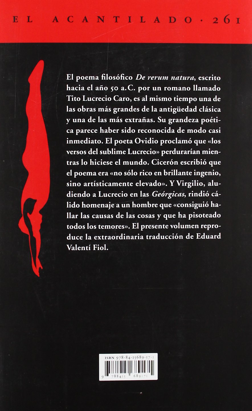 De rerum natura. De la naturaleza: 261 (El Acantilado)