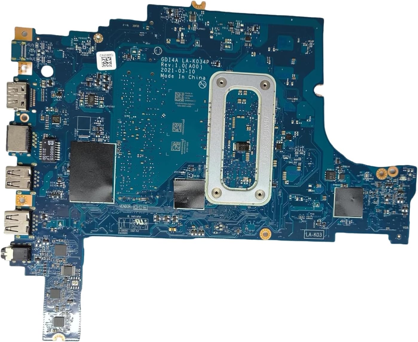 0YR7KH YR7KH Replacement for Dell Inspiron 3501 Laptop Motherboard System Board CPU Mainboard i3-1125G4 Processor GDI4A LA-K034P