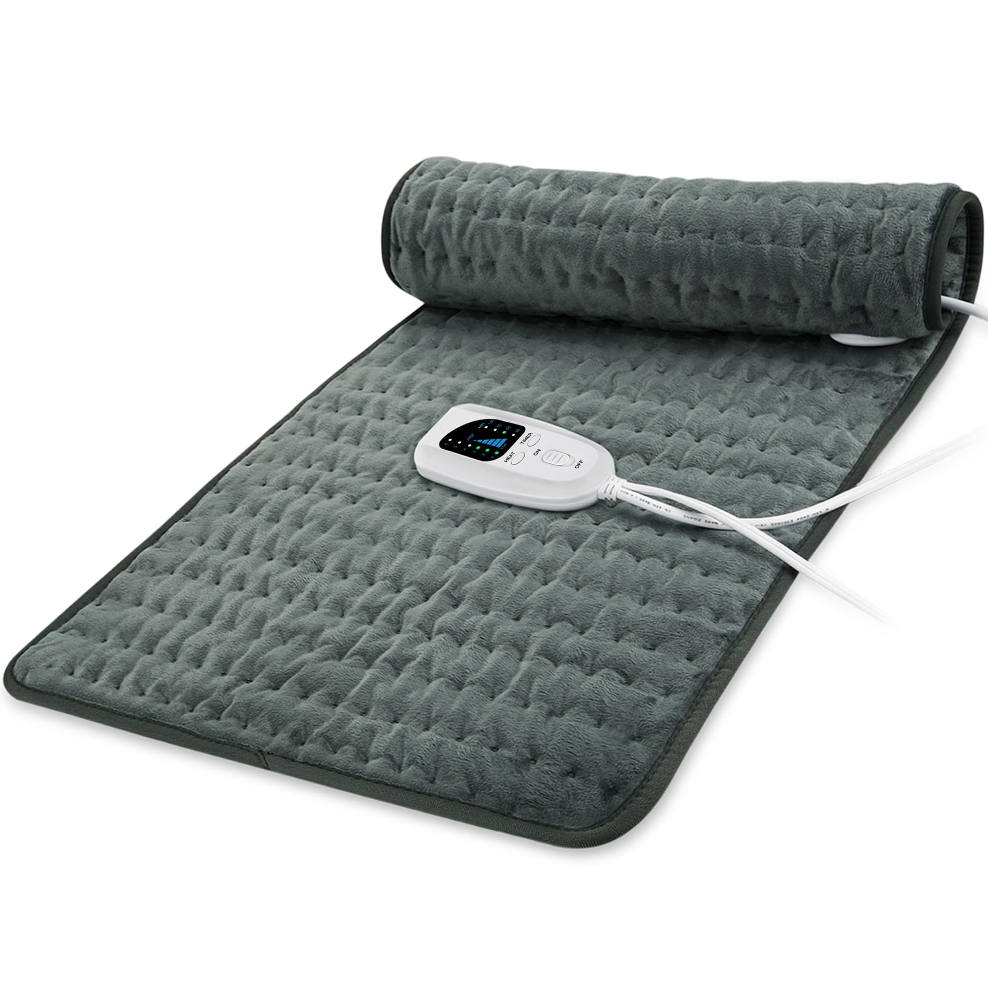33x17 Inch Electric Heating pad for Back Neck Shoulder Knee Arms Legs- Electric Heat Pads with 6 Heat Settings &amp; Auto Shut Off &amp;Dry/Moist Heat Heating Pad for Birthday Mother Father Gril Men Women