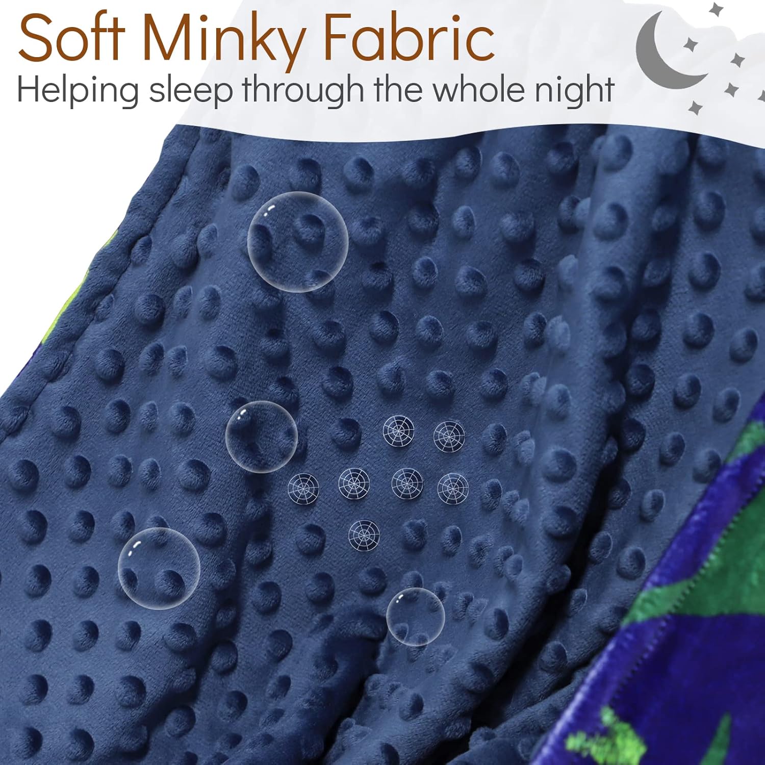 TANOFAR Fleece Baby Blanket for Boys Toddler Blanket Blue Dinosaur Double Layer Crib Blanket 50 x 60 Inch - Image 2