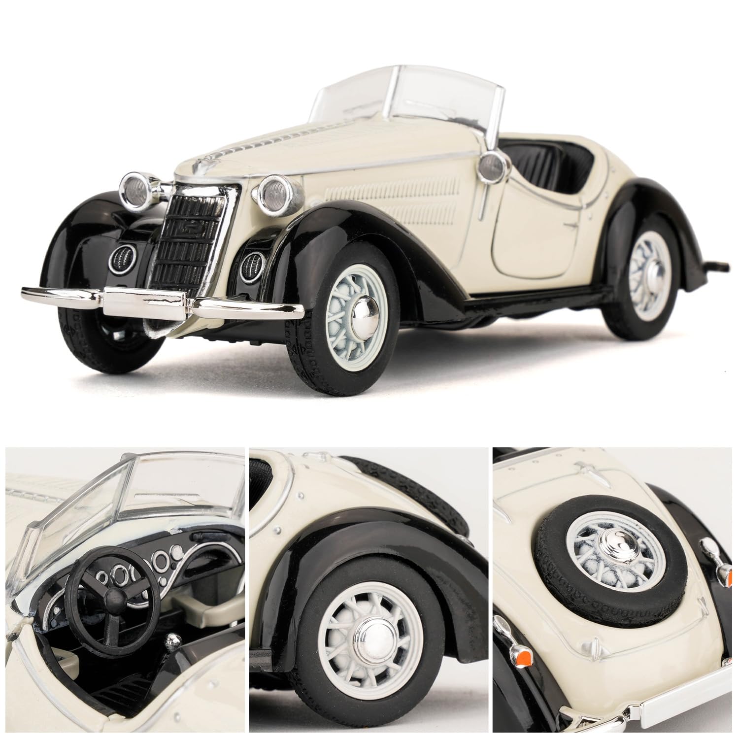 BDTCTK Audi Wanderer W25k Roadster Model Car, Zinc Alloy Pull Back