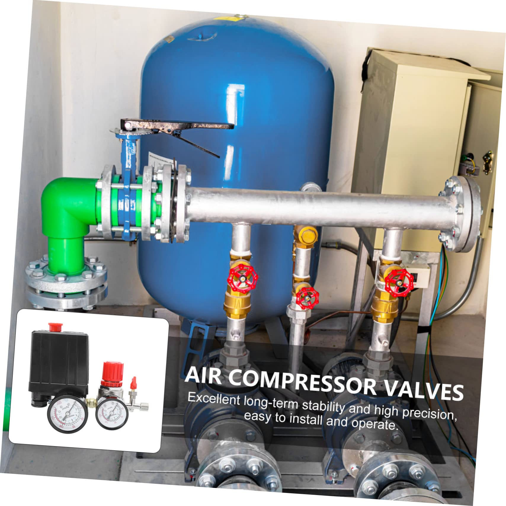 Gatuida Regolatore Di Pressione Del Compressore D'aria Compressore D'aria Controllo Della Pressione Adattatore Per Facile Da Installare e Smontare