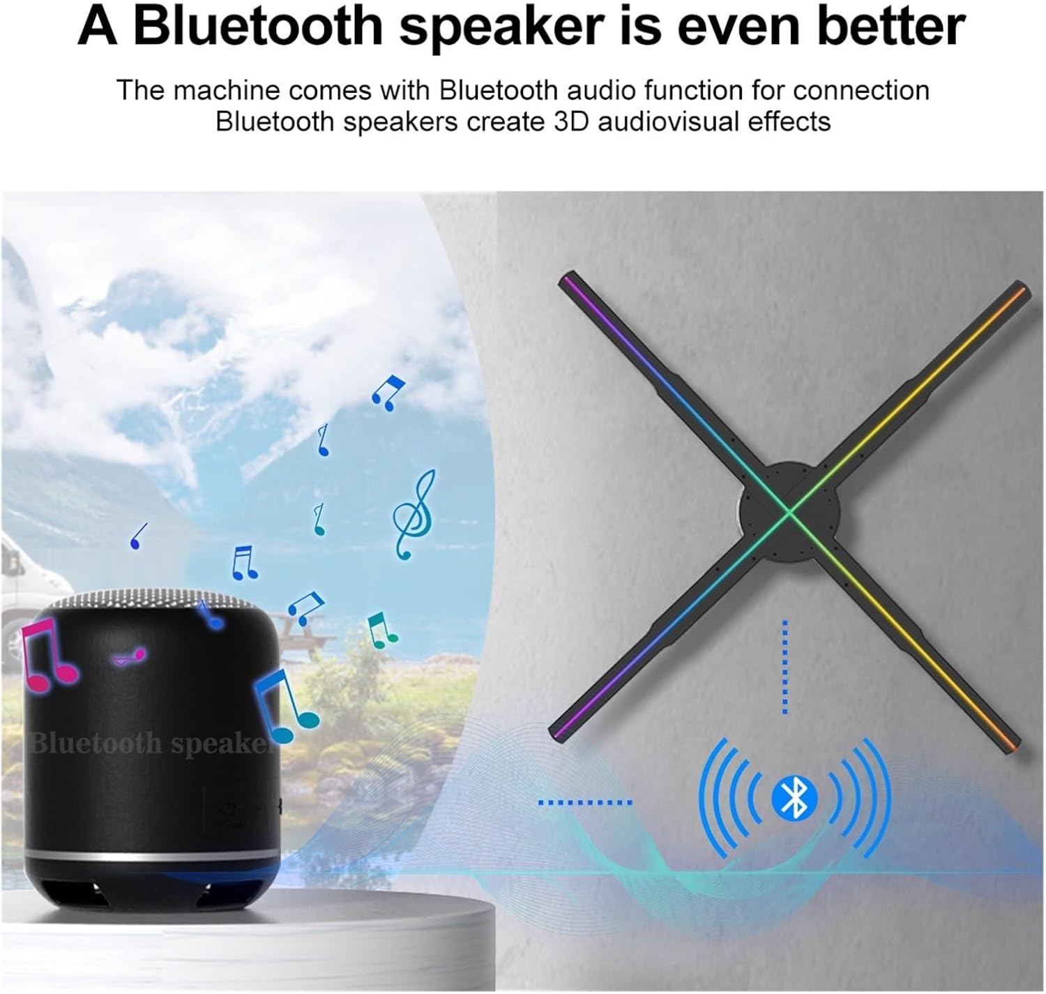 3D Hologram Fan 56CM 3D Fan Hologram Projector Display Advertising Logo Light Led Sign Holographic Lamp 3D Projectors