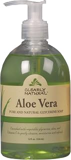 Clearly Natural Essentials Aloe Vera Liquid Glycerine Soap, 12 Ounce (Pack of 2)