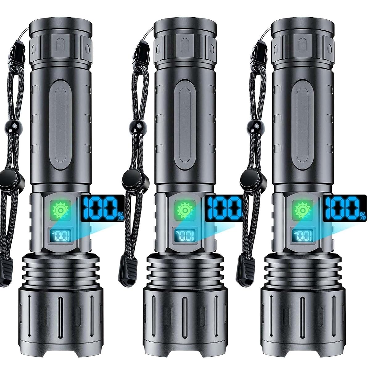 Rechargeable Flashlights High Lumens - 2000 Lumens Long Beam Super Bright Led