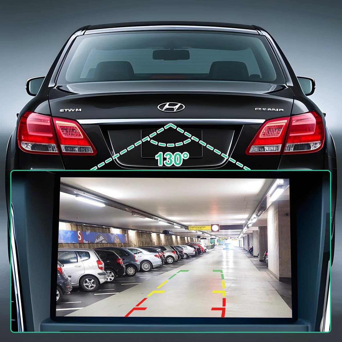 95760-3M060 Backup Rear Camera Replacement for Hyundai Genesis Sedan 2009 2010 2011, OE Camera Replaces 95760-3M000, 95760-3M050, 95760-3M061, 95760-3M200 by GreenYi