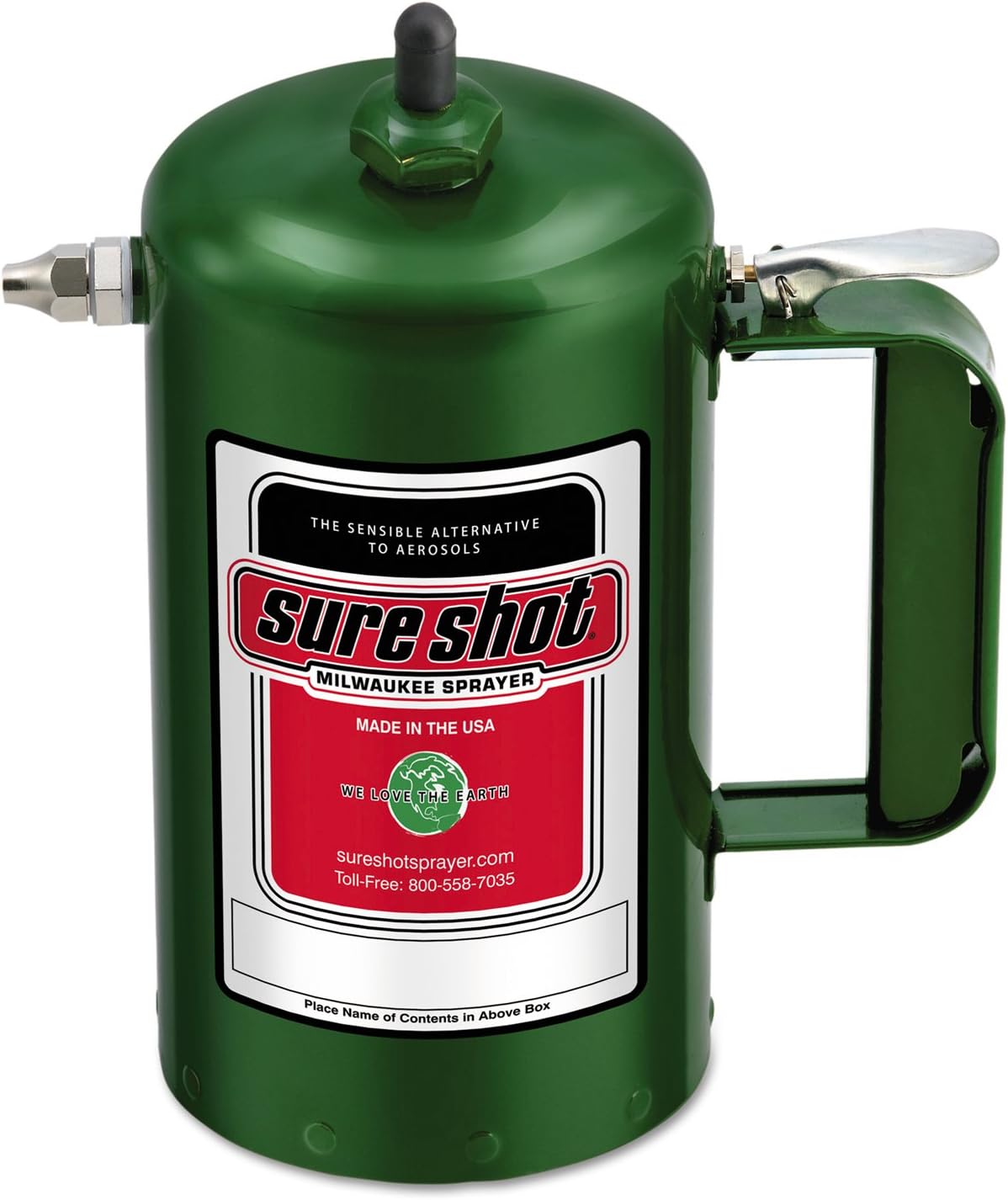 Milwaukee Sprayer 1000G Enameled Steel Sprayer Model-A Green, 1 quart