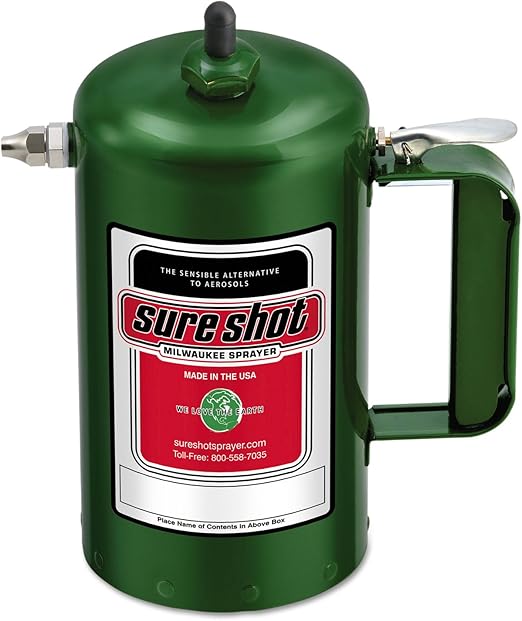 Milwaukee Sprayer 1000G Enameled Steel Sprayer Model-A Green, 1 quart