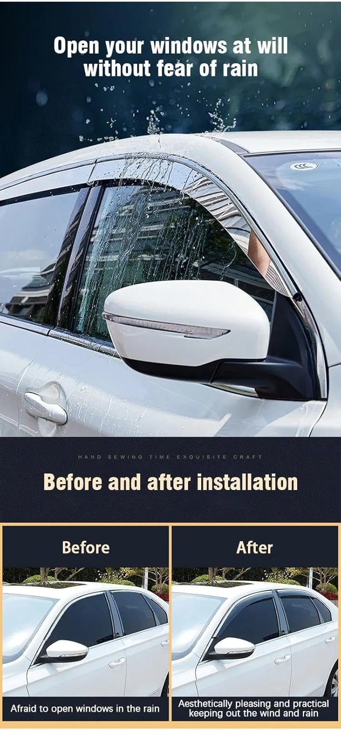 ドアバイザ 車のウィンドウバイザー ために 起亜 ために フォルテ K3 セダン 2019-2022 フロントガラス雨眉毛煙ガードカ