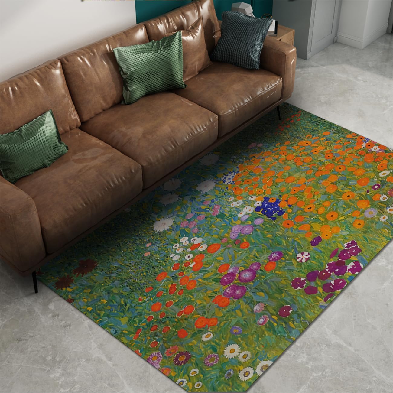 Tapis de sol antidérapant à poils bas pour sécuriser et décorer une véranda ou une ferme