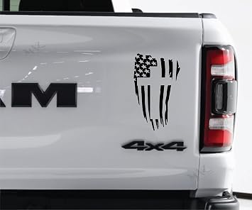 MAZ DISTRIBUTIONS American Flag Christian Cross Sticker Vinyl Decal for Truck Removable Waterproof Sticker for Motorbike Useable Indoor and Outdoor Easy use for Car, Van, Mailbox MAZ 455