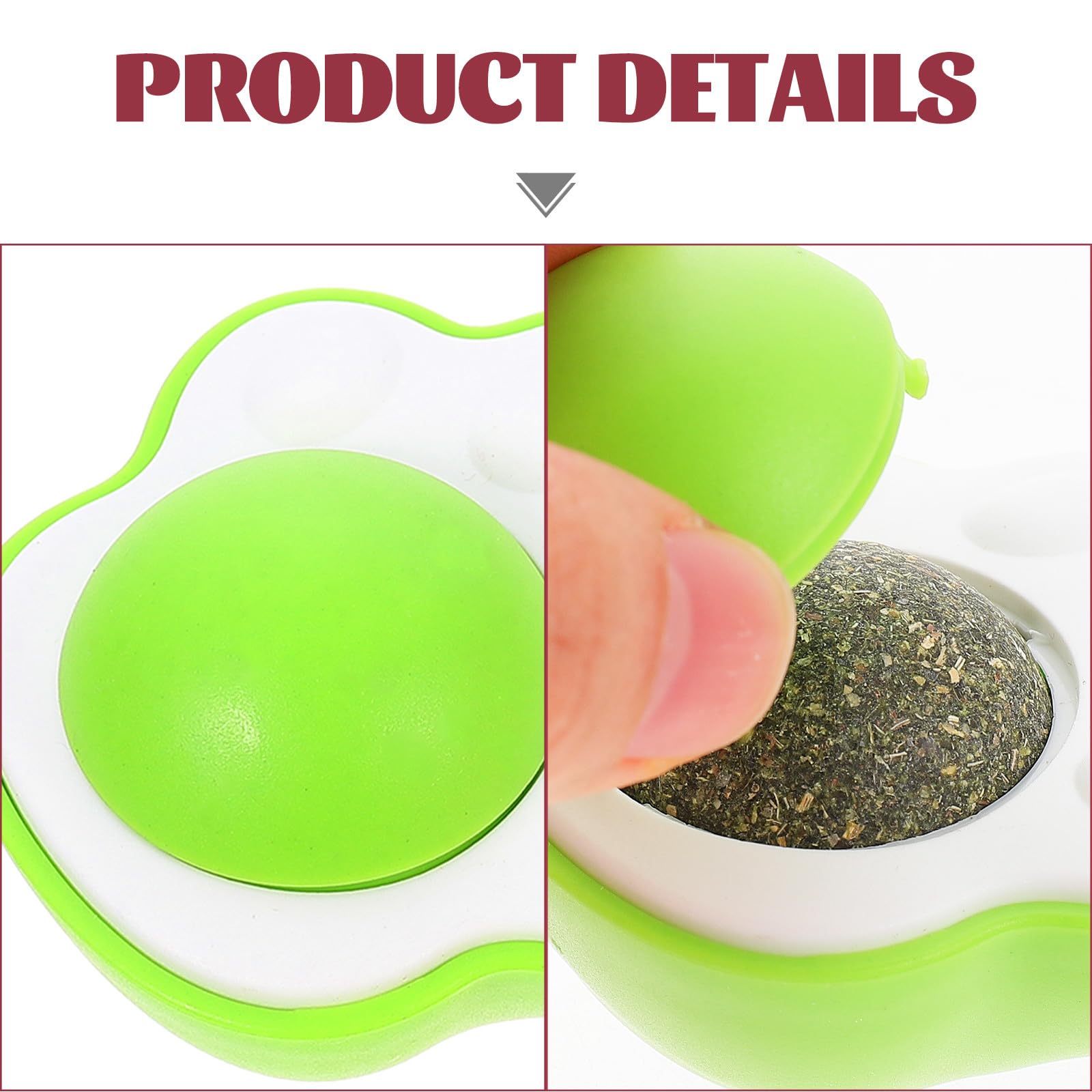 POPETPOP 15pièces Boule De Cataire Interactive pour Chats De Boules Comestibles Jouet Amusant pour Chats Intérieur Le Et Améliore La Santé