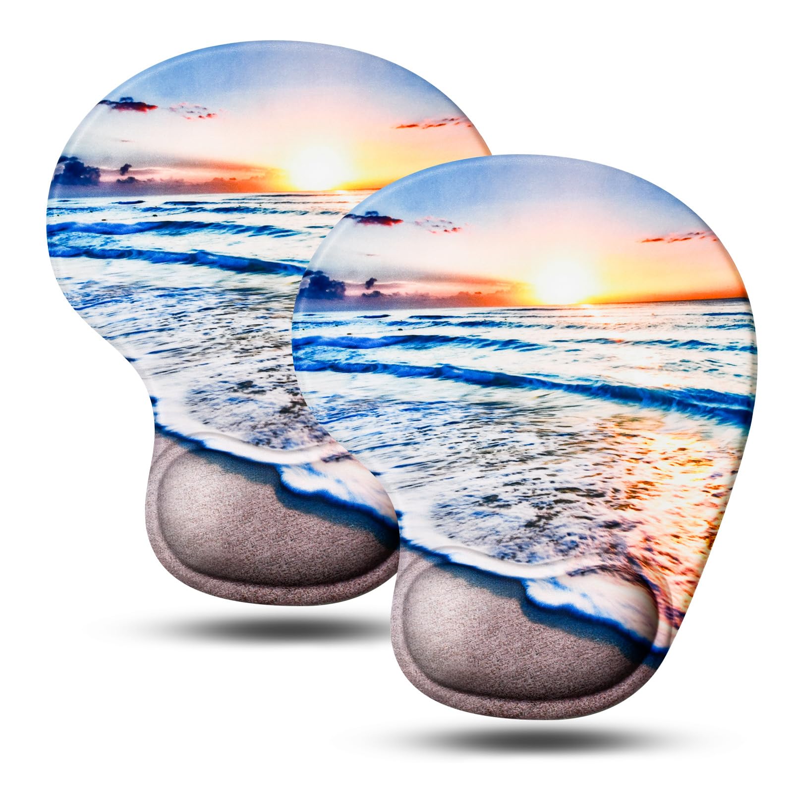 JIKIOU Ergonomic Mouse Pad with Gel Wrist Rest 2 Pack, Portable Small Black — Amazon image 16