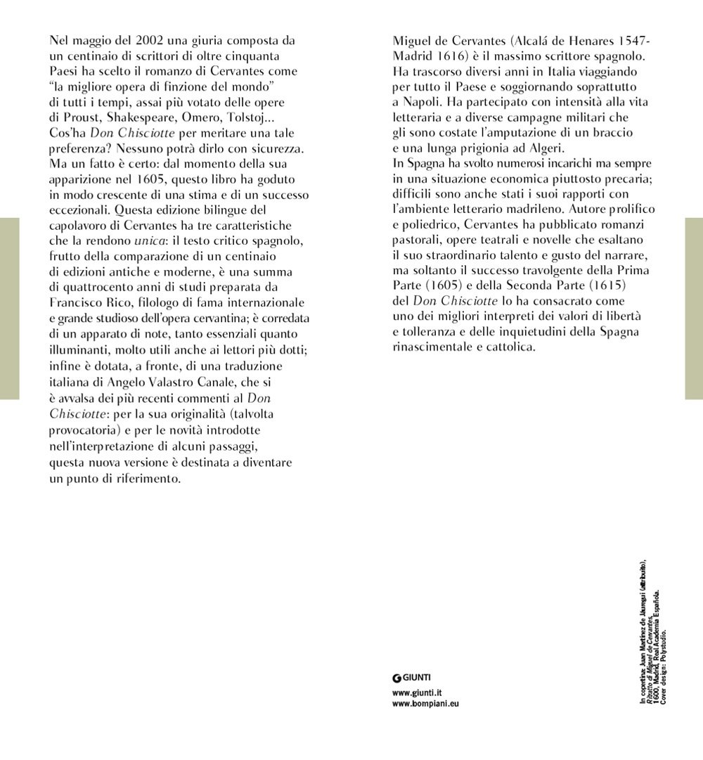 Don Chisciotte della Mancia. Testo spagnolo a fronte