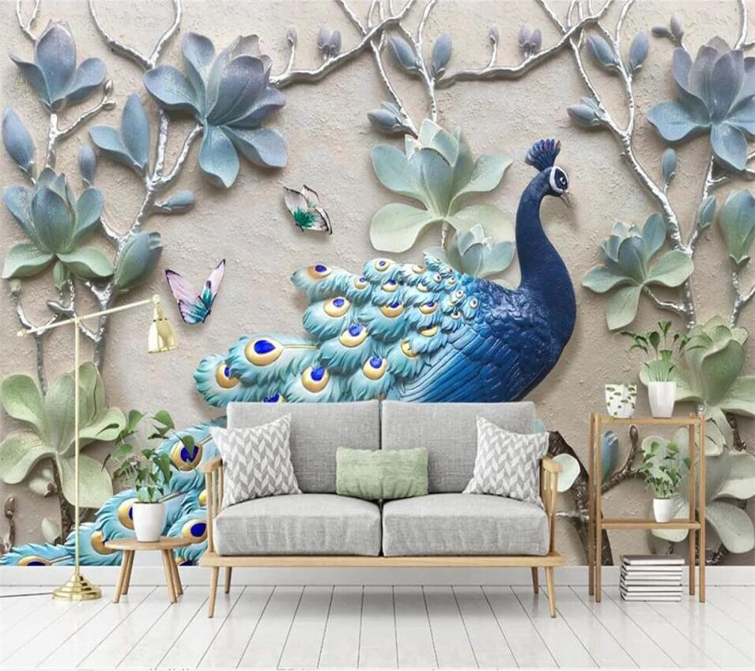 Papier Peint 3D Gaufré XLMING pour Sublimer un Mur TV Terne ou Salon 150x105cm