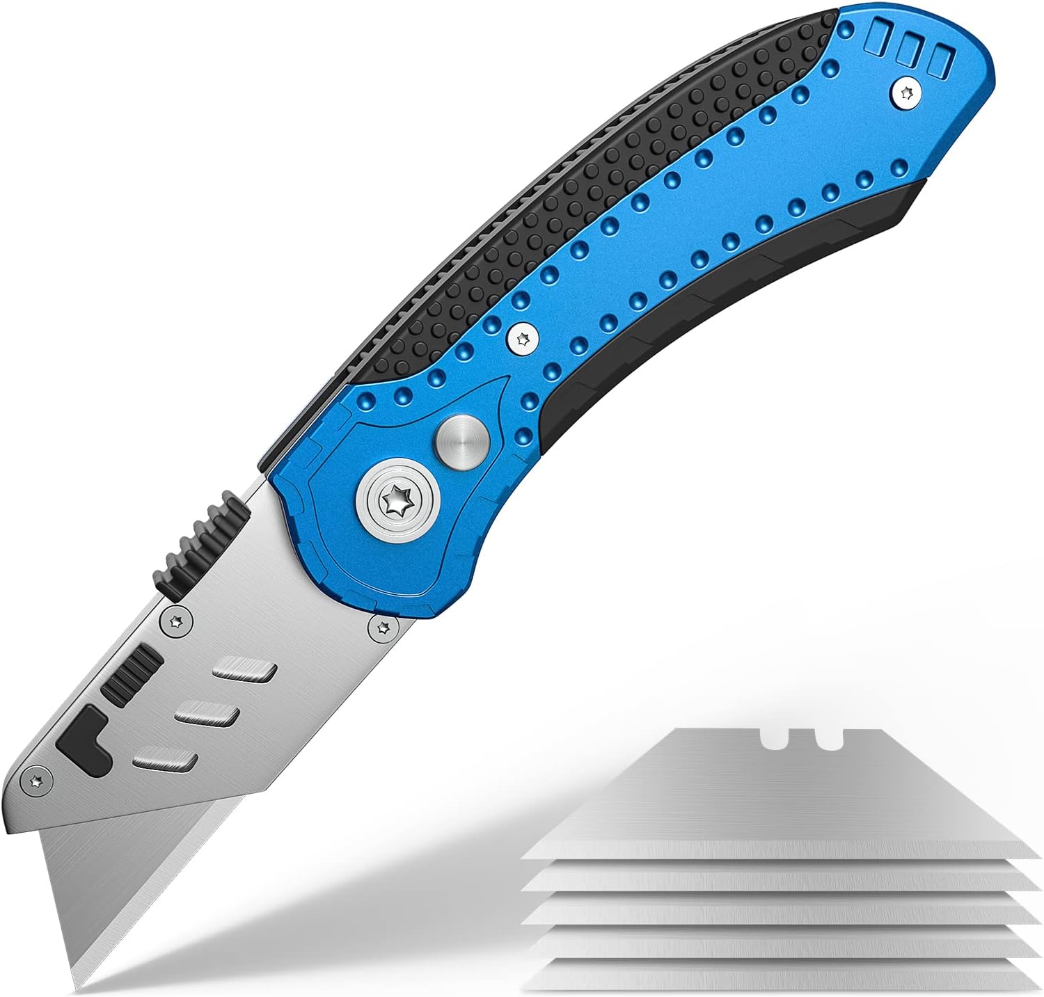 Utility Knife, SK5 Heavy Duty Retractable and Folding Box
