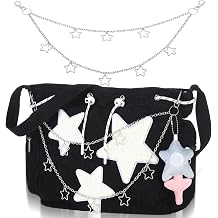 Cuffbow Corduroy Y2k Bag with Hip Hop Chain Everyday Tote Bag Aesthetic Messenger Corduroy Shoulder Bag for Women