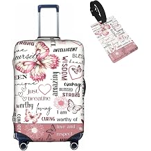 Travel Suitcase Protector African American Girl Elastic Protective Washable Luggage Cover With Concealed Zipper Suitable For 18-32 InchM for 22-24 inch luggage
