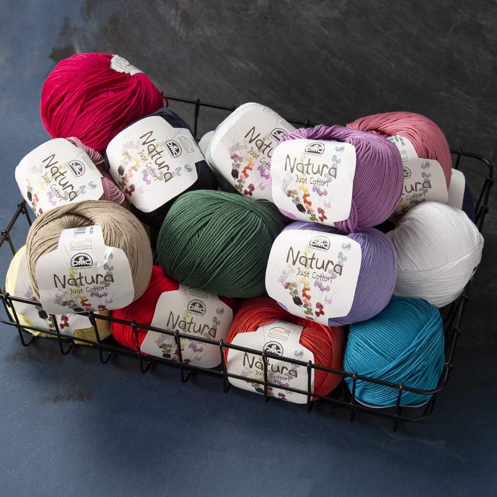Amazon Co Jp 20 Skein Dmc Natura Just コットン糸 100 コットン 各約35 2オンス 50g 136ヤード 125m 極細 指1 14wpi アソートカラー糸 ホビー